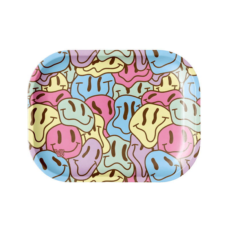 V Syndicate Rollin Trays Small Smiley Metal Rollin' Tray