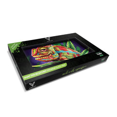 V Syndicate Glass Rollin' Tray Cloud 9 Chameleon Glass Rollin' Tray