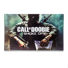 V Syndicate Glass Rollin' Tray Medium Call of Doobie Glass Rollin' Tray