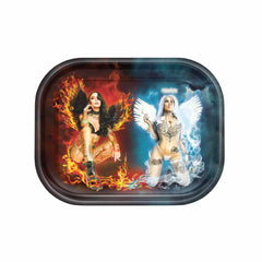 V Syndicate Hybrid Rollin Tray Small Devil vs Angel Hybrid Rollin' Tray