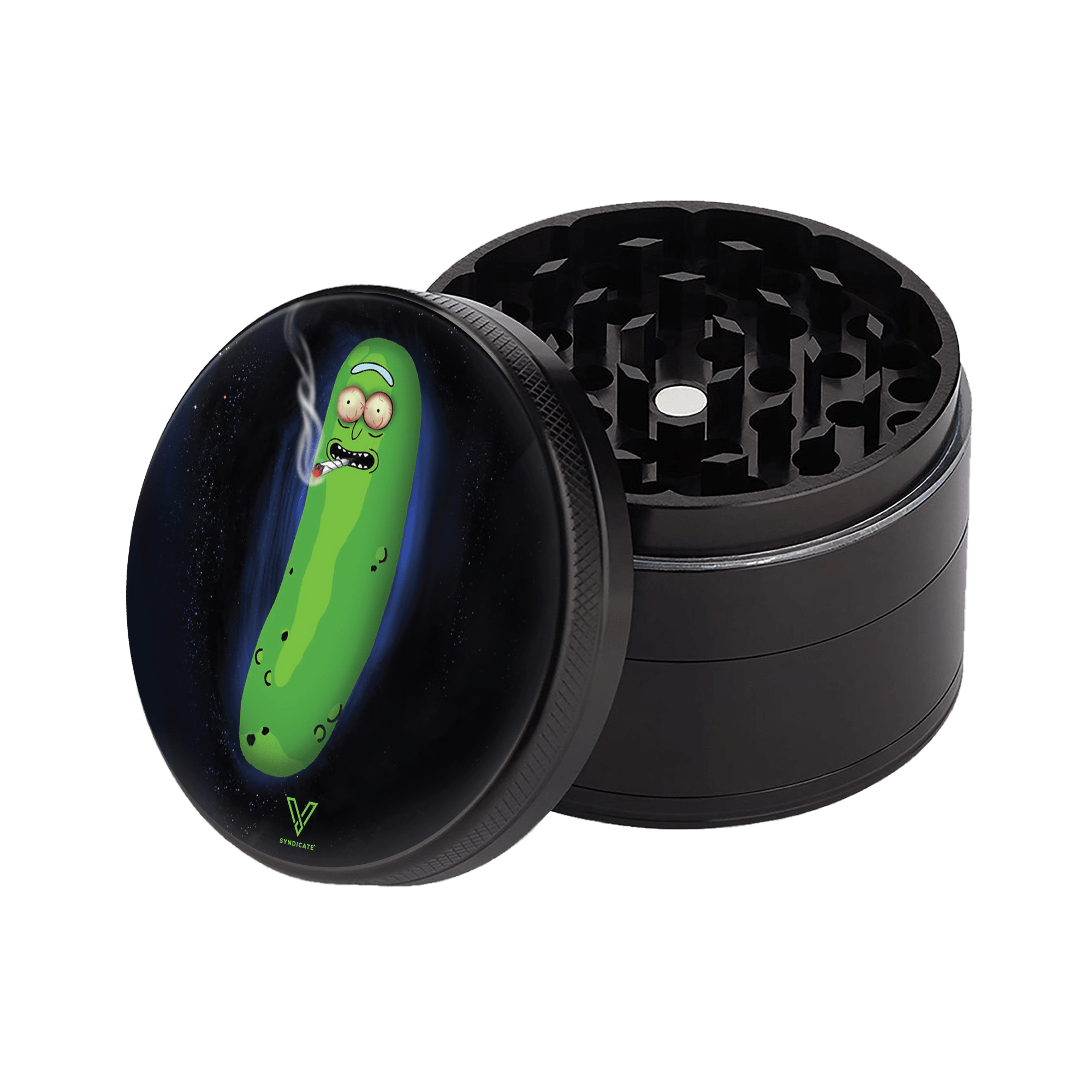 V Syndicate Pickle 4-Piece CleanCut Grinder (Nonstick)