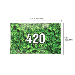 V Syndicate Glass Rollin' Tray 420 Green Glass Rollin'  Tray