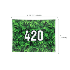 V Syndicate Glass Rollin' Tray 420 Green Glass Rollin'  Tray
