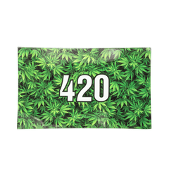 V Syndicate Glass Rollin' Tray Medium 420 Green Glass Rollin'  Tray