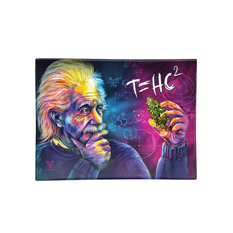 V Syndicate Glass Rollin' Tray Small T=HC2 Glass Rollin' Tray
