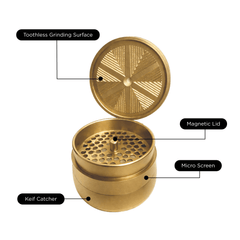 V Syndicate Metal Gold Gridlock Grinder