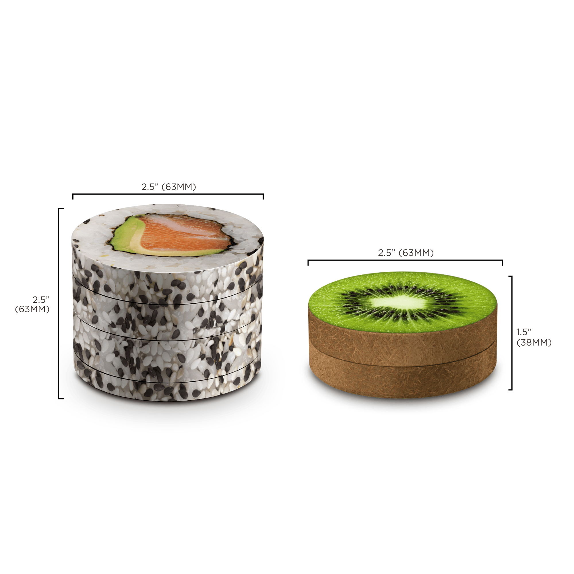 Sesame Sushi 4-Piece Dine-In Grinder – V Syndicate Sesame Sushi 4-Piece Dine-In Grinder – V Syndicate