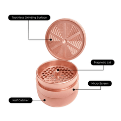 V Syndicate Metal Rose Gold Gridlock Grinder