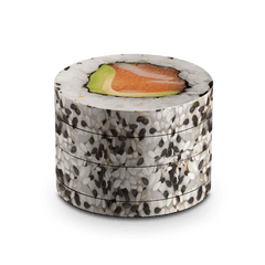 V Syndicate Metal Sesame Sushi 4-Piece Dine-In Grinder