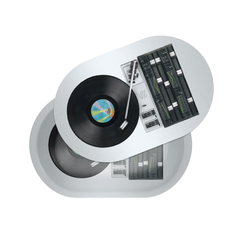 V Syndicate Mini Record Player 3D Roll N Go