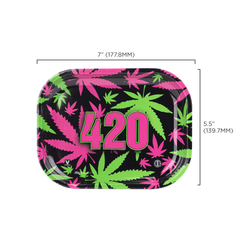 V Syndicate Rollin Trays 420 Retro Metal Rollin' Tray