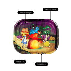 V Syndicate Rollin Trays Alice Mushroom Metal Rollin' Tray