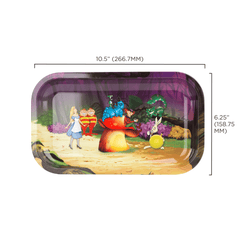 V Syndicate Rollin Trays Alice Mushroom Metal Rollin' Tray