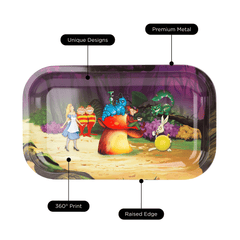V Syndicate Rollin Trays Alice Mushroom Metal Rollin' Tray
