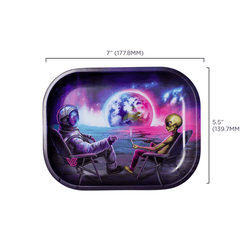 V Syndicate Rollin Trays Blunt Orbit Metal Rollin' Tray