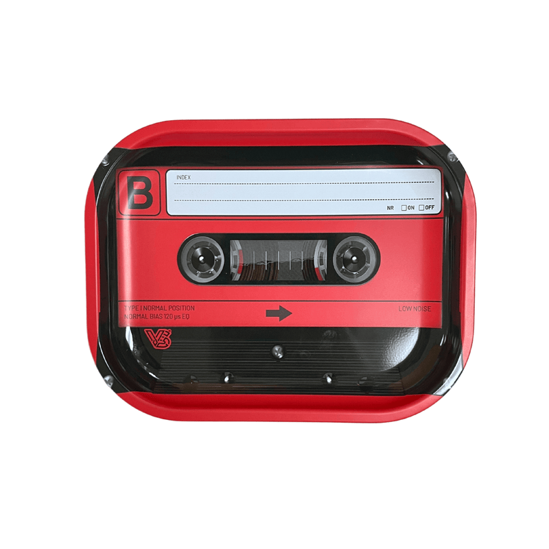 V Syndicate Rollin Trays Cassette Red Metal Rollin' Tray