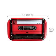 V Syndicate Rollin Trays Cassette Red Metal Rollin' Tray