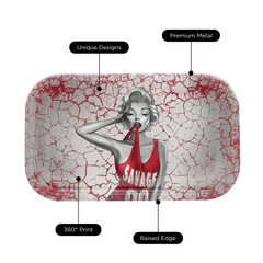 V Syndicate Rollin Trays Dank Diva Metal Rollin' Tray