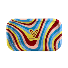 V Syndicate Rollin Trays Medium Melted Maroon Metal Rollin' Tray