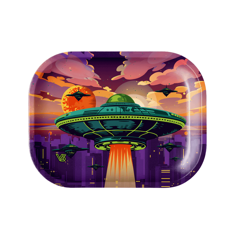 V Syndicate Rollin Trays Small Alien Invasion Metal Rollin' Tray