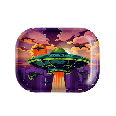 V Syndicate Rollin Trays Small Alien Invasion Metal Rollin' Tray