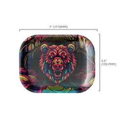 V Syndicate Rollin Trays Small Bear Prism Metal Rollin' Tray