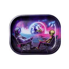 V Syndicate Rollin Trays Small Blunt Orbit Metal Rollin' Tray