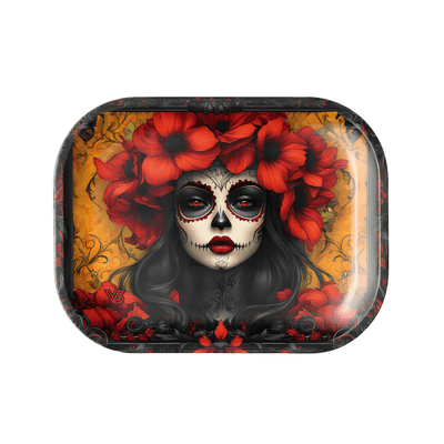 V Syndicate Rollin Trays Small Calavera Metal Rollin' Tray