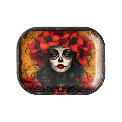 V Syndicate Rollin Trays Small Calavera Metal Rollin' Tray