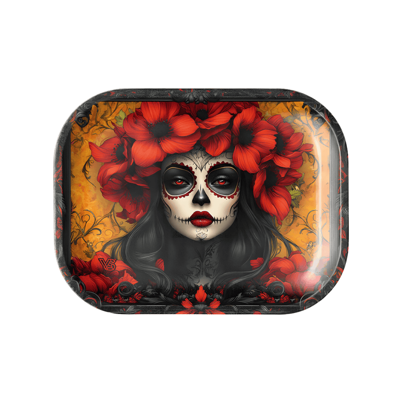 V Syndicate Rollin Trays Small Calavera Metal Rollin' Tray