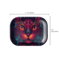 V Syndicate Rollin Trays Small Cat Prism Metal Rollin' Tray