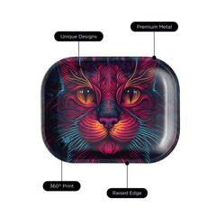 V Syndicate Rollin Trays Small Cat Prism Metal Rollin' Tray