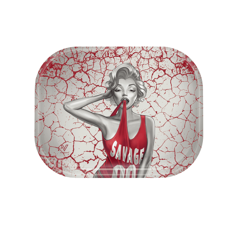 V Syndicate Rollin Trays Small Dank Diva Metal Rollin' Tray