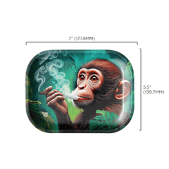 V Syndicate Rollin Trays Small Monkey Business Metal Rollin' Tray