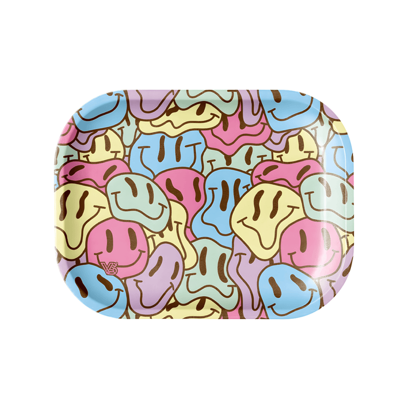 V Syndicate Rollin Trays Small Smiley Metal Rollin' Tray