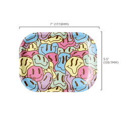 V Syndicate Rollin Trays Small Smiley Metal Rollin' Tray