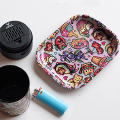 V Syndicate Rollin Trays Small Smiley Metal Rollin' Tray