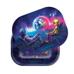 V Syndicate Small Blunt Orbit Roll N Go (Metal Tray with Magnetic Lid)