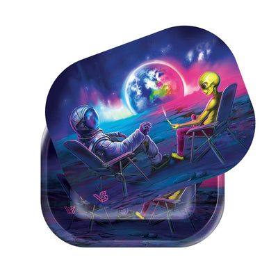 V Syndicate Small Blunt Orbit Roll N Go (Metal Tray with Magnetic Lid)