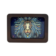 V Syndicate Rollin Trays Small Tribal Lion 3D High Def Wood Rollin' Tray