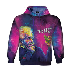 V Syndicate S T=HC2 Einstein Classic 360° Print Hoodie